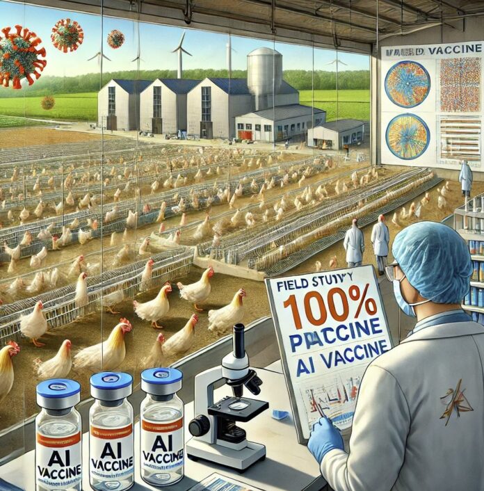 vacunacion-contra-influenza-aviar-I+D-en-Holanda-imagen-creada-por-NexusAvicultura-com
